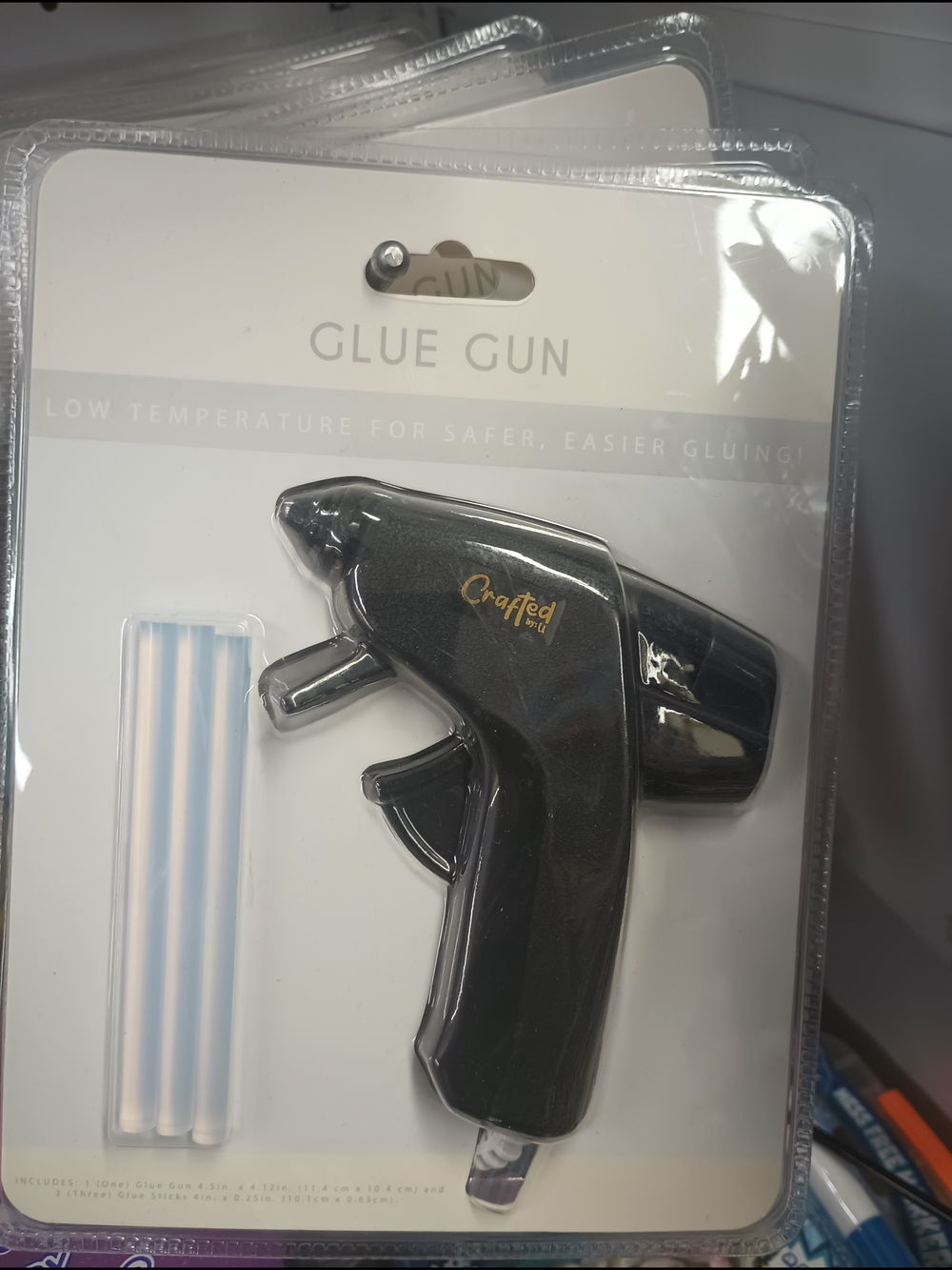 Craft Black Mini Low-Temp Glue Gun with Glue Sticks